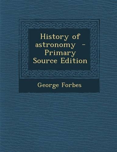 History of Astronomy