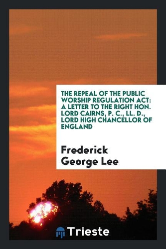 Repeal of the Public Worship Regulation ACT