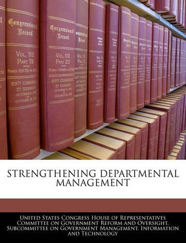 Strengthening Departmental Management