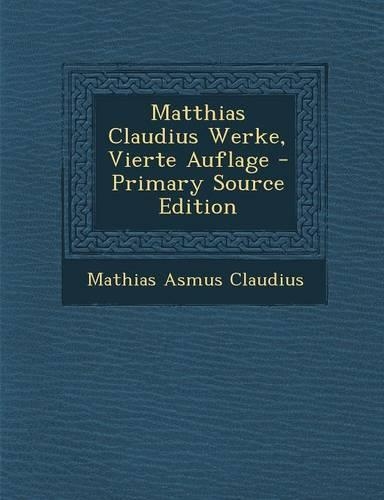 Matthias Claudius Werke, Vierte Auflage