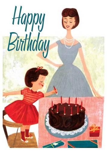 Fixing the Cake Birthday Card