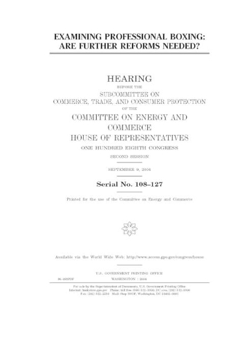 Examining professional boxing