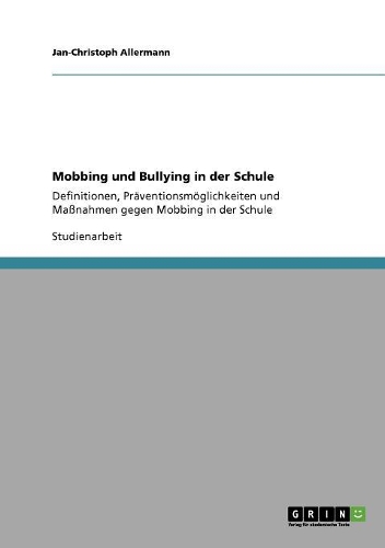 Mobbing und Bullying in der Schule