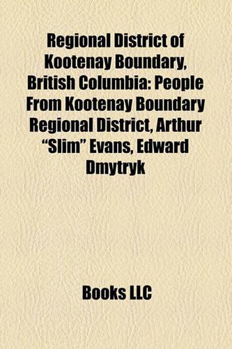 Regional District of Kootenay Boundary, British Columbia