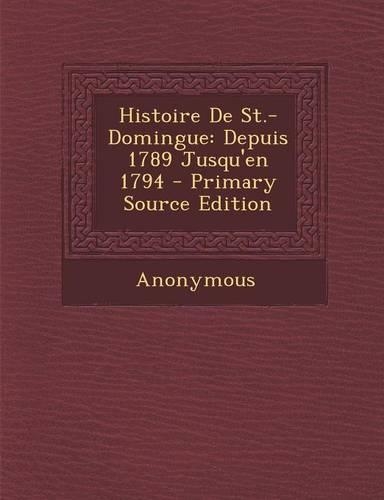Histoire de St.-Domingue