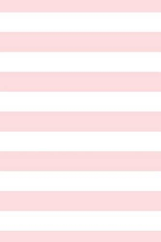 Blush Pink White Stripes Notebook