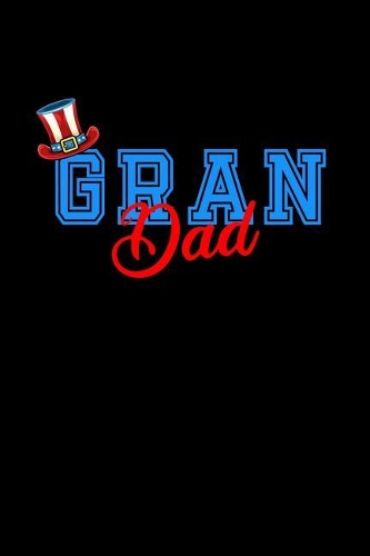 Grandad: Grandfather American Flag Colors Notebook. Wide Ruled Lined paper Journal.