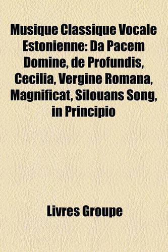 Musique Classique Vocale Estonienne