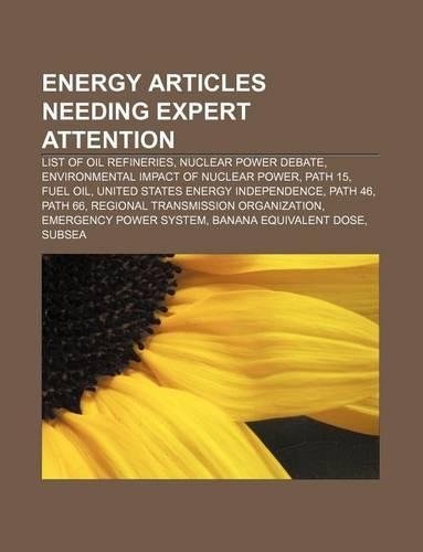 Energy Articles Needing Expert Attention