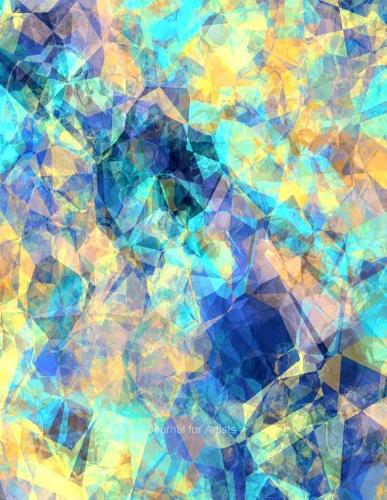 Artist's Journal: Blank Line Artistic Journal with Big Paper Size 8.5 X 11 - Multi Purpose Notebook and Logbook for Artists with a Beautiful Colorful Design Theme