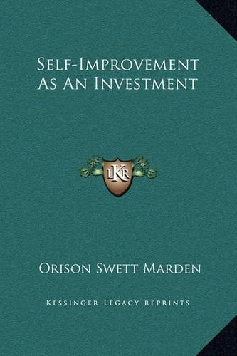 Self-Improvement As An Investment