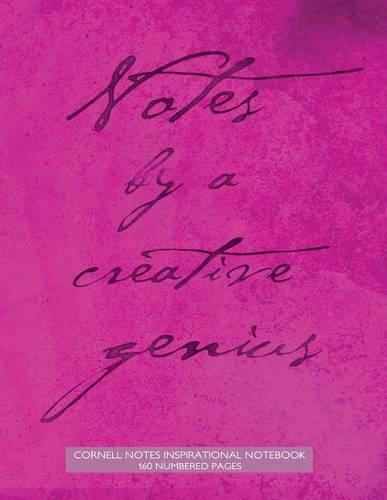 Cornell Notes Inspirational Notebook 160 Numbered Pages: Notebook for Cornell notes with purple grunge cover - 8.5"x11" ideal for studying, includes guide to effective studying and learning(English)