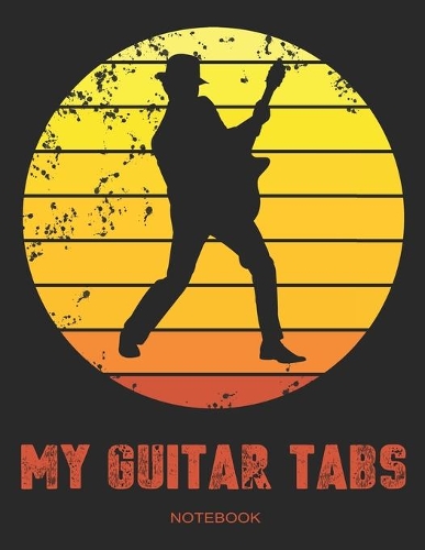 My Guitar Tabs Notebook: Guitar tablature block tab for six-string guitar with chord diagram for noting down songs and own ideas