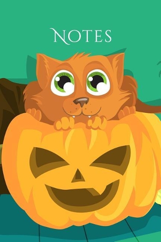 Notes: Cat in a Pumpkin Halloween Notebook