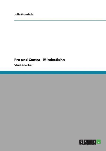 Pro und Contra - Mindestlohn