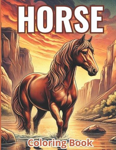 Horse Coloring Book: 30 Illustrations of Relaxing horse coloring pages for teens and Adults