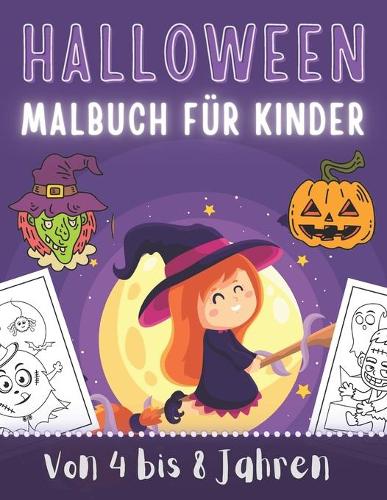 Halloween Malbuch Für Kinder Von 4 bis 8 Jahren
