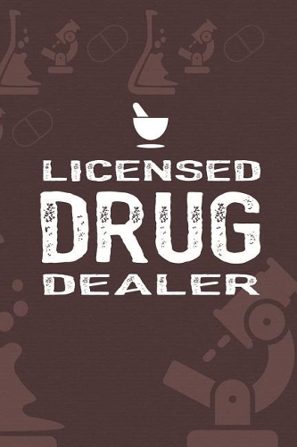 Licensed Drug Dealer: Blank Lined Notebook ( Pharmacy Technician ) Red
