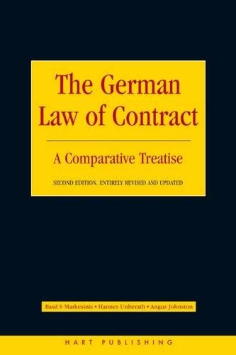 The German Law of Contract: A Comparative Treatise