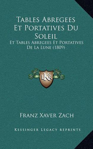 Tables Abregees Et Portatives Du Soleil