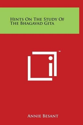 Hints on the Study of the Bhagavad Gita