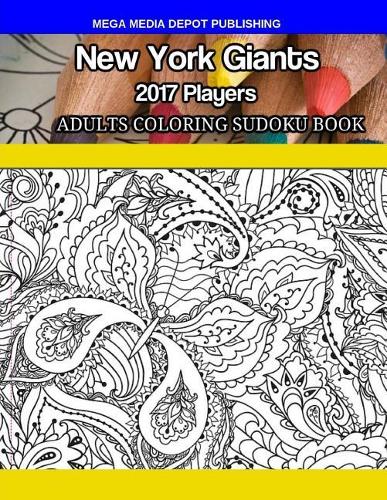 New York Giants 2017 Players Adult Coloring Sudoku Book