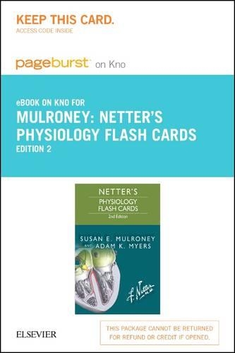 Netter's Physiology Flash Cards Elsevier eBook on Intel Education Study (Retail Access Card)