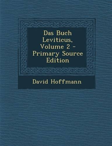 Das Buch Leviticus, Volume 2: (German)