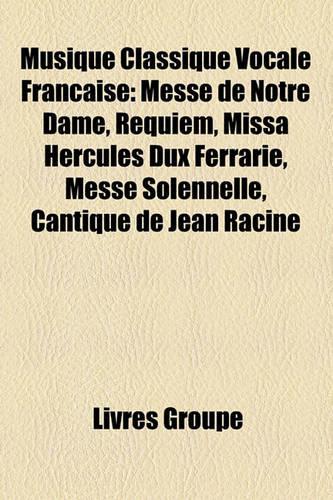 Musique Classique Vocale Franaise