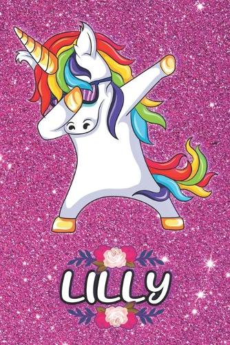 Lilly - Dabbing Unicorn Notebook