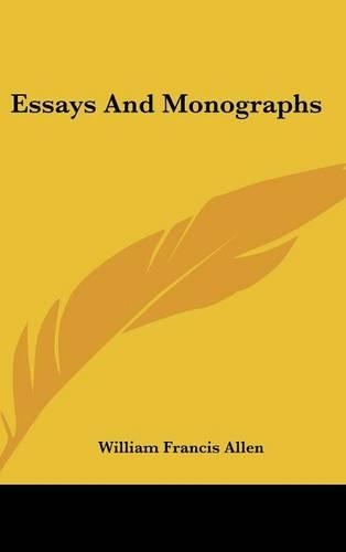 Essays And Monographs: (English)