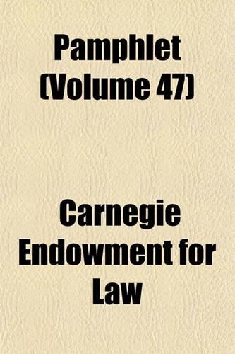 Pamphlet (Volume 47)