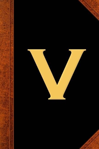 Monogram V Personalized 2019 Daily Planner Monogram V Vintage Style 384 Pages