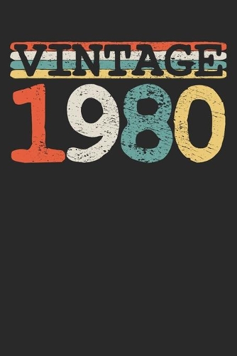 Notebook: 1980 Dot Grid 6x9 120 Pages