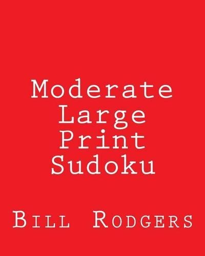 Moderate Large Print Sudoku
