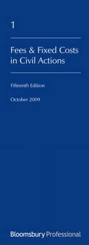 Fees and Fixed Costs in Civil Actions