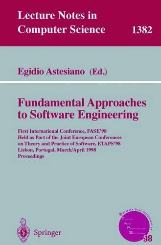 Fundamental Approaches to Software Engineering