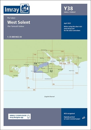 Imray Chart Y38: West Solent (Small Format)(38 Imray Y Charts)