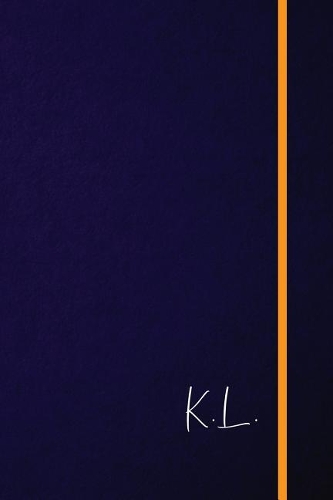 K.L.: Classic Monogram Lined Notebook Personalized With Two Initials - Matte Softcover Professional Style Paperback Journal Perfect Gift for Men and Women