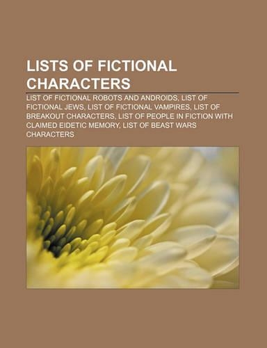 Lists of Fictional Characters