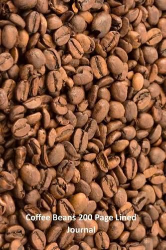 Coffee Beans 200 Page Lined Journal