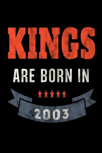 Kings Are Born In 2003: Food Meal Planner Undated Journal For Men Boys