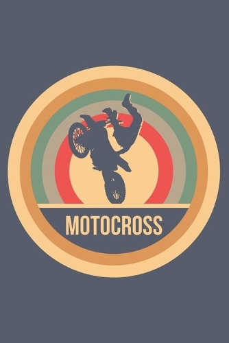 Motocross: Retro Vintage Notizbuch A5 Liniert 108 Seiten Notizheft - Geschenk für Motocross Fahrer