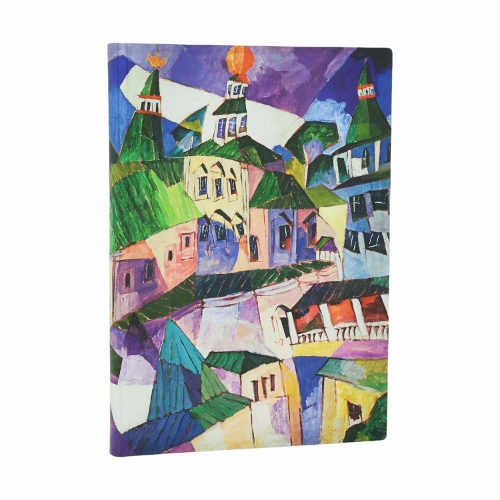 St. Petersburg (Lentulov’s Cityscapes) Midi Lined Softcover Flexi Journal (Elastic Band Closure)