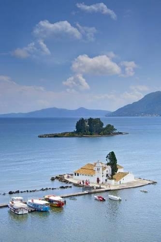 Church and Mouse Island on Corfu, Greece Journal