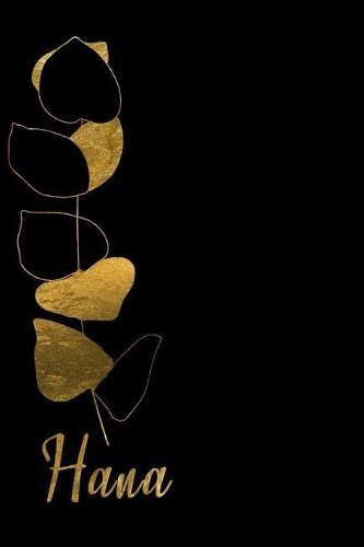 Hana: Personalized Writing Journal for Women - Elegant Black and Gold