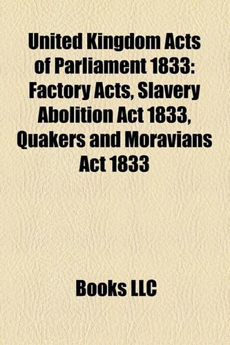United Kingdom Acts of Parliament 1833