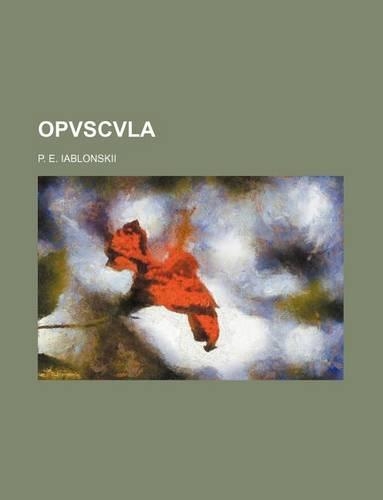 Opvscvla: (English)