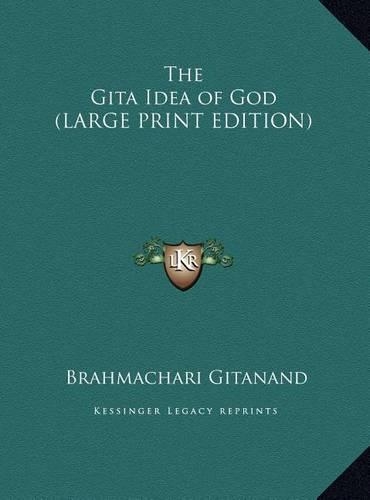 The Gita Idea of God