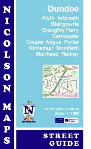 Nicolson Street Map Dundee (Card Cover): Alyth,Arbroath,Blairgowrie,Broughty Ferry,Carnoustie,Coupar Angus,Forfar,Kirriemuir,Monifieth,Muirhead & Rattray